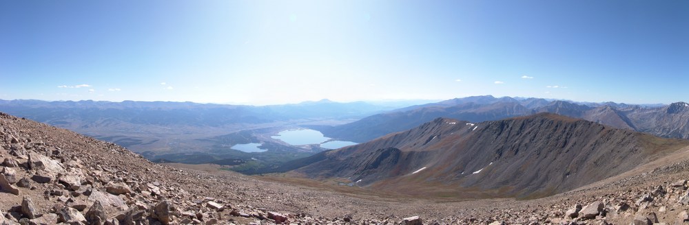 Elbert Summit looking south and east